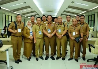 Tunjukkan Komitmen Pj.bupati lampung utara Evaluasi Kinerja Triwulan III Di Kemendagri.