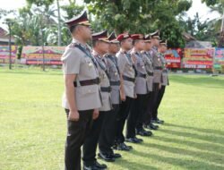 Polres Tulang Bawang Gelar Upacara Pelantikan dan Sertijab, Berikut Daftar Namanya