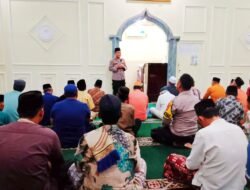 Kapolsek Tulang Bawang Tengah Polres Tubaba Beserta Personil Laksanakan Giat Sholat Tarawih Keliling