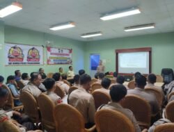 Polres Tulang Bawang Sosialisasikan Tagline Mudik Aman Keluarga Nyaman dan Hotline 110, Ini Tujuannya