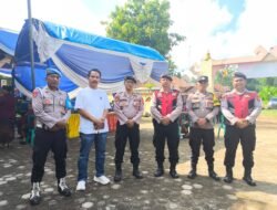 Polsek Tulang Bawang Tengah melaksanakan pengamanan kegiatan peringatan Hari Tri Suci Waisak di Vihara Dharma Vittaka