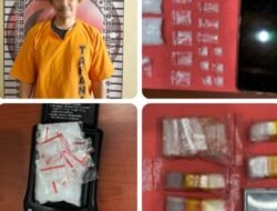 Gasak Narkoba di Dente Teladas, Polres Tulang Bawang Tangkap Seorang Bandar dan Sita 20 Gram Lebih Sabu