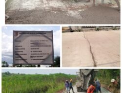 Lemahnya Pengawasan,Proyek Rekonstruksi Ruas Jalan Mekar Jaya-Suka Jaya, 19 Miliar Milik Dinas PUPR Tubaba Diduga Tak Sesuai Spesifikasi