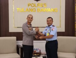 Kapolres Tulang Bawang Terima Kunjungan dan Silaturahmi Danlanud Pangeran M Bun Yamin Yang Baru Dilantik
