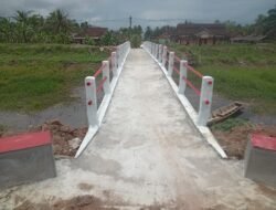 Kampung Wono agung realisasi Anggaran DD T.A.2025 Bangun Jembatan