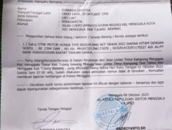 Telah Hilang STNK Sepeda Motor Honda Atas Nama Pt Bank Perkrediran Rakyat Tahun Ganda