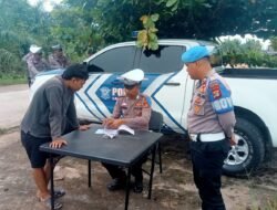 Razia dan Sosialisasi Keselamatan Lalu Lintas dalam Rangka Operasi Patuh Zebra Krakatau 2025 di Tulang Bawang