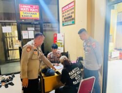 Sat Tahti Polres Tulang Bawang Barat laksanakan Pelayananan Kepuasan Pengunjung Pada saat Jam Besuk Tahanan