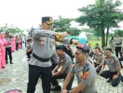 Polres Tulang Bawang Barat Gelar Upacara Korp Raport Kenaikan Pangkat 6 Perwira Dan 35 Bintara