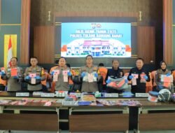 Kapolres Tulang Barat Pimpin Gelar Rilis Akhir Tahun 2025