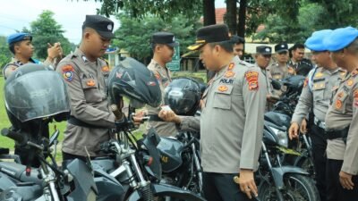 Polres Tulang Bawang Barat Laksanakan Pemeriksaan dan Pengecekan Randis Polri, Pastikan Siap Operasional