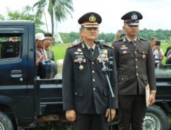 Upacara Perabuan Jenazah secara Dinas Kepolisian Bripda Wayan Dewa Pramudia Dipimpin Waka Polres Tulang Bawang Barat