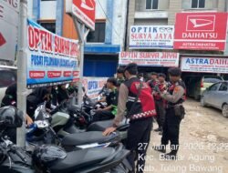 Samapta Polres Tulang Bawang All Out! Patroli Kota Presisi Gempur Potensi Kriminalitas Di Siang Bolong