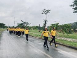 Polres Tulang Bawang Barat Tingkatkan Kebugaran melalui Olahraga Pagi Bersama untuk Mendapatkan Tubuh yang Sehat