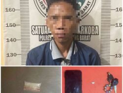 Satresnarkoba Polres Tulang Bawang Barat Berhasil Amankan Seorang Pelaku Penyalahgunaan Narkoba di Tulang Bawang Udik