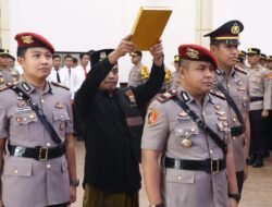 Polres Tulang Bawang Gelar Sertijab Empat Jabatan Kata Intel, Reskrim, Lantas Dan Kapolsek Menggala, Kapolres Tegaskan Loyalitas dan Profesionalisme