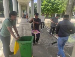Tindaklanjuti Arahan Presiden, Sat Intelkam Polres Tulang Bawang Barat Bersihkan Lingkungan Tempat Wisata Islamic Center