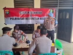 Sie Dokkes Polres Tulang Bawang Barat Gelar Pelayanan Kesehatan’ Keliling Rutin Personil Polsek