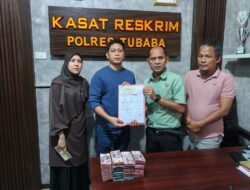 Sat Reskrim Polres Tulang Bawang Barat Kembalikan uang 300 juta Kepada Korban dari Hasil kejahatan