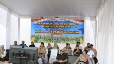 Polres Tulang Bawang Gelar Penanaman Jagung Serentak, Dukung Swasembada Pangan Nasional Dengan Semangat Ketahanan Pangan Yang Menggelegar