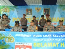 Pamatwil Polda Lampung Bersama Kapolres Tulang Bawang Barat Cek Pos Pengamanan Ops Ketupat Krakatau 2026