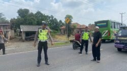 Respon Cepat Pos Pam Menggala Tangani Laka Lantas Di Jalur Strategis Lintas Timur