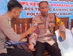 Ops Ketupat Krakatau 2026, Si Dokkes Polres Tulang Bawang Barat Gelar Patroli Kesehatan ke Pos Pengamanan
