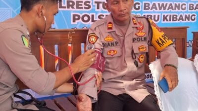 Ops Ketupat Krakatau 2026, Si Dokkes Polres Tulang Bawang Barat Gelar Patroli Kesehatan ke Pos Pengamanan
