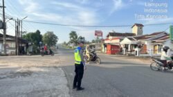 Wujud Pelayanan Prima, Sat lantas Polres Tulang Bawang Barat Laksanakan Pam Rawan Pagi Membantu Kelancaran Masyarakat