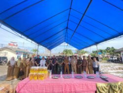 Satgas Pangan Polres Tulang Bawang Barat Hadiri Kegiatan Operasi Pasar Murah Minyakita, Pemerintah Daerah Sediakan 6.000 Liter Minyak Goreng