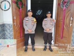 Ciptakan Rasa Aman, Polres Tulang Bawang Barat Terjunkan 42 Personel Amankan Ibadah Perayaan Kenaikan Isa Al-Masih