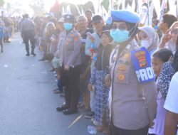 Amankan Kunjungan Presiden RI Ke-7, Personil Polres Tulang Bawang Sukses Kawal Rakorda PSI dan Kirab Budaya Hingga Kondusif