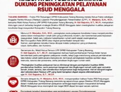 Fraksi PDI Perjuangan DPRD Kabupaten Tulang Bawang Dukung Peningkatan Pelayanan RSUD Menggala