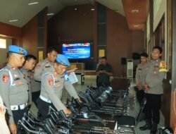 Bid Propam Polda Lampung Gelar Gaktibplin, Pengecekan Senjata Api Dan Mitigasi di Polres Tulang Bawang Barat, Perkuat Pengawasan Internal