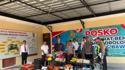 Waspada Dan Siap, Tanggap Darurat Polres Tulang Bawang Periksa Kesiapan Alat Dan Pantau Titik Rawan Bencana