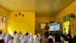 Polsek Gunung Agung Berikan Edukasi Kenakalan Remaja dan Disiplin Lalu Lintas di SMPN 13 Tubaba