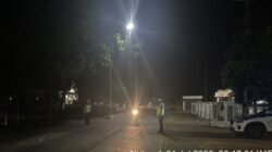 Jaga Kondusifitas Malam Hari, Sat Lantas Polres Tulang Bawang Barat Laksanakan Patroli Blue Light Ciptakan Rasa Aman