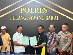 Melalui Restoratif Justice, Polres Tulang Bawang Barat Berhasil Mediasi Perselisihan Hukum