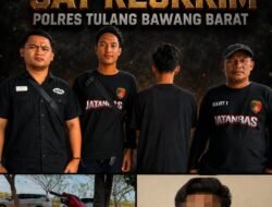 Sat Reskrim Polres Tulang Bawang Barat Berhasil Amankan Pelaku Kasus Tindak Pidana Pencurian dengan Pemberatan (Curat)