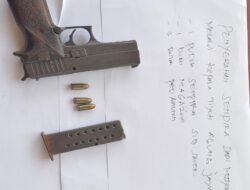 Polsek Lambu Kibang Terima Penyerahan Satu Senpi Ilegal dari Masyarakat