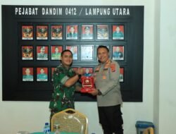 Perkuat Sinergitas TNI-Polri, Kapolres Tulang Bawang Barat Kunjungan silaturahmi dengan Dandim 0412/Lampung Utara