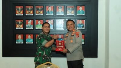 Perkuat Sinergitas TNI-Polri, Kapolres Tulang Bawang Barat Kunjungan silaturahmi dengan Dandim 0412/Lampung Utara