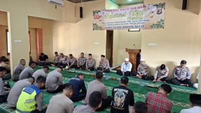 Polres Tulang Bawang Barat Peringati Maulid Nabi Muhammad SAW 1448 H / 2026 M Di Masjid Al Ikhlas