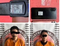 Satresnarkoba Polres Tulang Bawang Bekuk Dua Pria, Sabu Dan Alat Hisap Di Amankan