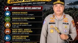 Kapolres Tulang Bawang Barat Imbau Warga Waspada dan Pakai Masker, Abu Anak Krakatau Mulai Menyebar