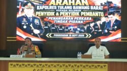 Tingkatkan Profesionalisme, Kapolres Tulang Bawang Barat Beri Arahan Kepada Penyidik dan Penyidik Pembantu Polres dan Polsek Jajaran