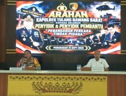 Tingkatkan Profesionalisme, Kapolres Tulang Bawang Barat Beri Arahan Kepada Penyidik dan Penyidik Pembantu Polres dan Polsek Jajaran