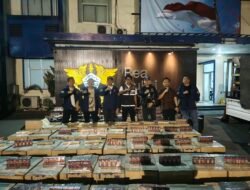 105 Karton Rokok Tanpa Cukai (Ilegal) yang Berhasil Diungkap Tipidter Satreskrim Polres Tulang Bawang, dilimpahkan Ke KPP Bea Cukai Bandar Lampung