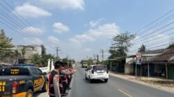 Pastikan Kamtibmas Aman dan Kondusif, Sat Samapta Polres Tulang Bawang Sisir Jalur Lintas Timur