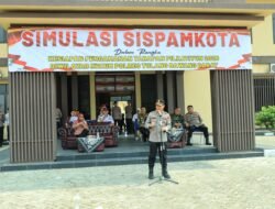 Polres Tulang Bawang Barat Gelar Sistem Pengamanan Kota (Sispamkota) menjelang Pemilihan Kepala Tiyuh (Pilkatiyuh) Serentak 2026